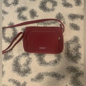 Vera Bradley maroon quilted crossbody bag